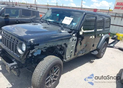 2024 Jeep Wrangler 4-Door Sport S 4X4 z USA, uszkodzony, nr VIN 1C4PJXDG0RW370208